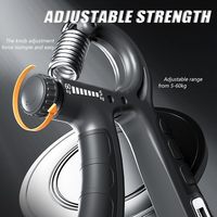 CHENGMO SPORTS Prix usine Appareil d'exercice des doigts avec compteur, Renforceur de poignet réglable avec compteur (5-60KG), Appareil d'exercice du bas-bras