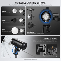 NEEWER Q200 200Ws 2.4G TTL Flash Profesional para Exteriores con Sistema de Disparo Inalámbrico y Control por Aplicación, Luz Estroboscópica