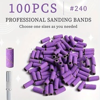 Bandes de ponçage professionnelles pour perceuse à ongles, forets à ongles non parfumés pour outils de manucure et de pédicure