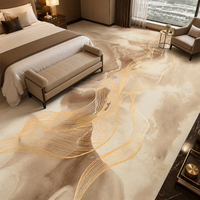 Tapis imprimé en nylon sur mesure avec design 3D, tapis de luxe pour hôtel, tapis pour chambre d'hôtel 5 étoiles