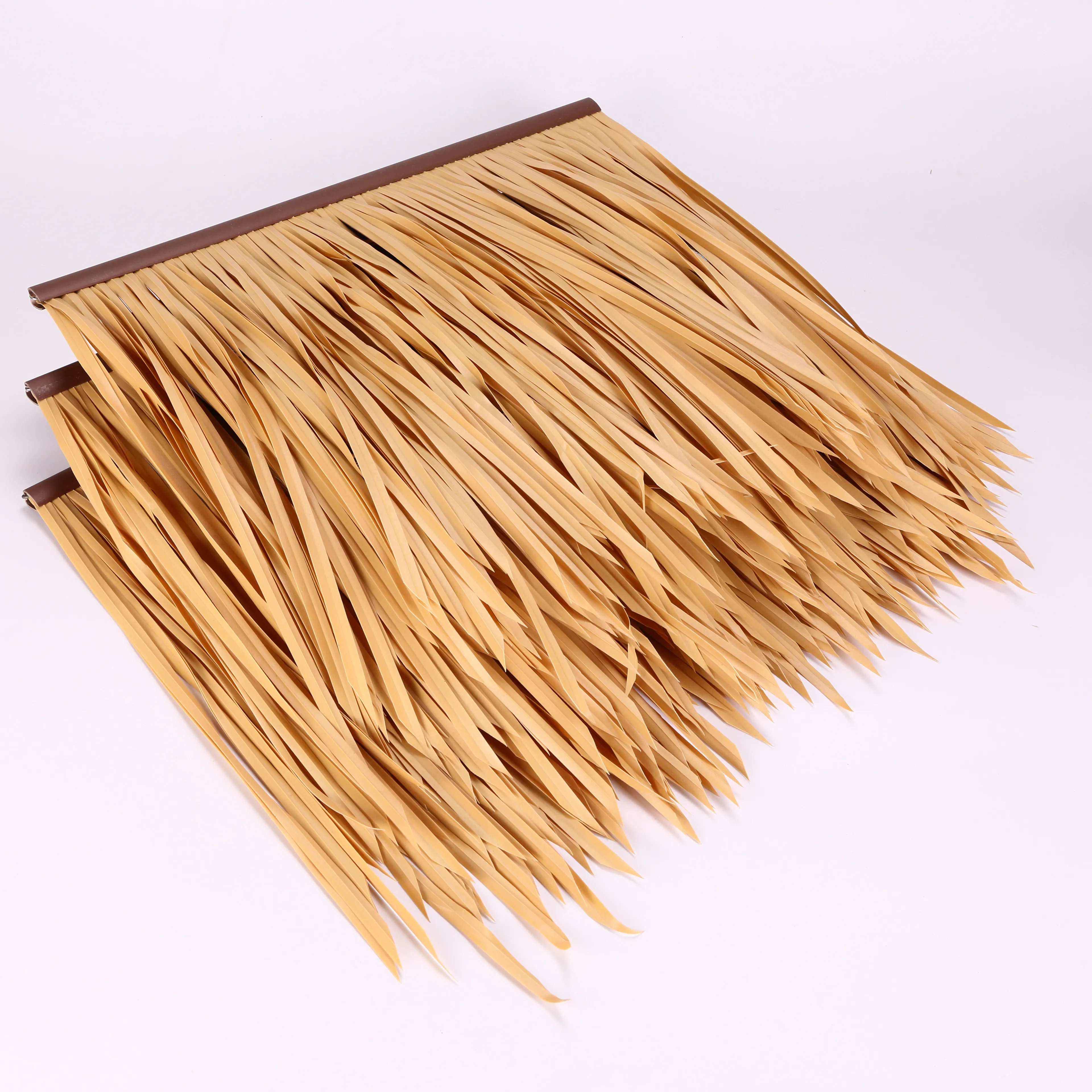 3M X 3M Thatched Tiki Umbrella Palm Leaf Thatch Pvc Roofing Sheet Resin Synthetic Thatch African Roofing Machines