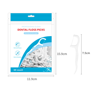 Vente chaude 60 Pièces <span class=keywords><strong>Fil</strong></span> <span class=keywords><strong>Dentaire</strong></span> Dents Pics En Plastique Oral Dent Flossers GUM <span class=keywords><strong>Doux</strong></span> Cure-Dents - Product Image 1