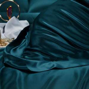 Chất Lượng Cao Màu Ngọc Lụa Bộ Đồ Giường 4-Mảnh Thiết Lập Lớp Một Da Thân Thiện Và Không Dị Tác Có Sẵn Tất Cả Các Mùa - Product Image 5