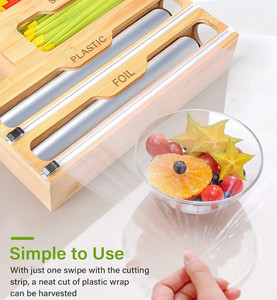 Túi Đựng Ngăn Kéo Nhà Bếp Có Khóa Kéo Và Hộp Đựng Bọc Nhựa Có Dụng Cụ Cắt - Product Image 5