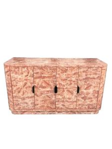 Modern European Eco-Friendly Pink Solid Wood <b>Sideboard</b> Luxury 4-Door Buffet Cabinet <b>for</b> Dining Room Wholesale - Product Image 2