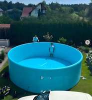 Piscine familiale gonflable rigide Drop Stitch, piscine pour enfants, nouveau-nés, écologique, portable, imperméable, personnalisable