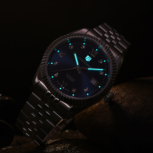 Orologio Svizzero Louis <span class=keywords><strong>Schwab</strong></span> 45 Serie Le Mirage LS.33.01.07.01 PeakBlue di Lusso Alta Qualità SW200-1 Meccanico da Uomo in Acciaio 316L - Product Image 5