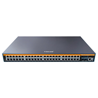 Commutateur réseau PoE Tincam 48 ports |   VLAN Gigabit géré |   4x 10G SFP |   32K |   Full-Duplex/Half-Duplex |   Montage en rack