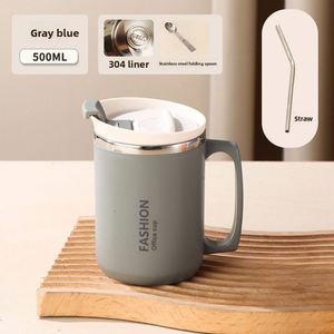 Mug à café en acier inoxydable 304 pour le personnel de bureau, tasse à eau portable de haute qualité, cadeau d'affaires avec logo personnalisé - Product Image 5