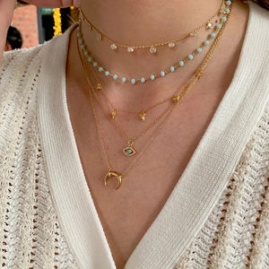 Joyería de moda al por mayor, joyería Vermeil de Oro, Plata de Ley 925, colgante de Diente de Tiburón, collar para mujer - Product Image 4