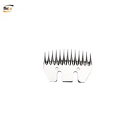 Nouvelle lame de cisaillement en acier inoxydable pour alpagas chèvres 9/13 dents lames de rechange de coupe-laine électrique droites/incurvées