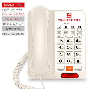 <span class=keywords><strong>Téléphone</strong></span> <span class=keywords><strong>fixe</strong></span> bon marché en gros avec logo personnalisé pour chambre d'hôtel, <span class=keywords><strong>téléphone</strong></span> filaire professionnel de bureau - Product Image 5