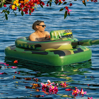Bateau gonflable géant en PVC pour piscine, avec pistolet à eau, pour batailles aquatiques estivales, pour adultes et enfants