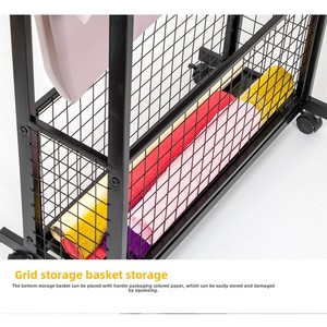 Giá để giấy gói hoa sắt dùng cho cửa hàng, kệ trưng bày và lưu trữ ruy băng mới cho cửa hàng hoa - Product Image 5