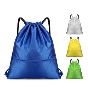 Mochila con Cordón y Logotipo Personalizado de Fábrica, Bolsillo con Cremallera, Mochila Ligera y Resistente para Gimnasio, Viajes, Escuela, Deportes y Actividades al Aire Libre - Product Image 1