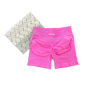 Leggings Deportivos Cortos de Cintura Elástica para Mujer, Talla Grande, Color Sólido, para Yoga, Ciclismo, Entrenamiento Integral y Jogging - Product Image 4