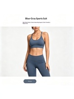 Ensemble de sport 2 pièces pour femme, couleur contrastante unie, dos élégant, soutien-gorge de yoga à bonnets fixes, antichoc et anti-transpiration, et short taille haute