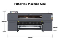 Impresora de Sublimación FD51915E de 1900 mm con 15 Cabezales de Impresión Epson I3200-A1, Máquina de Impresión Textil Digital de Alta Velocidad