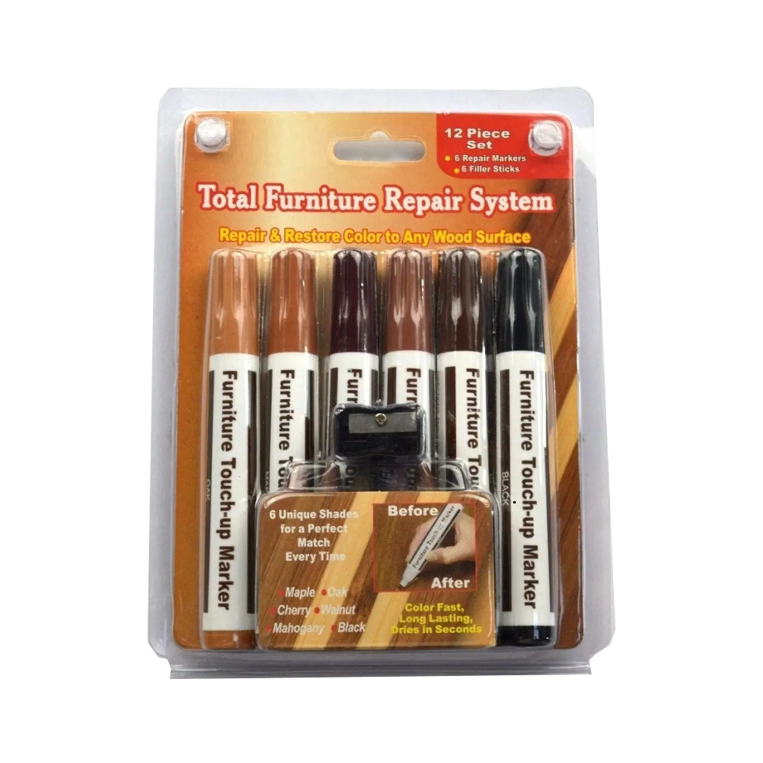 Hot Sale Wood Furniture Repair Markers Restore Scratched Touch Up Markers floor repair crayon