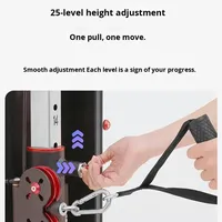 Support de fitness mural multifonctionnel et réglable pour entraînement complet du corps, avec pile de poids de 100 kg en acier