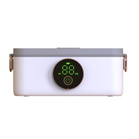 Scatola Pranzo Bento Intelligente Ricaricabile Isolata per Esterni, Set Riscaldato USB per Bambini, Display LED Digitale, 1000ml, Impermeabile