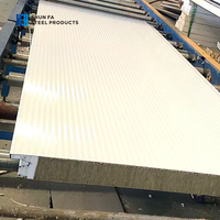 Matériaux de construction, panneaux sandwich en laine de roche avec bordure scellée, entrepôt, chambre froide, panneaux isolés ignifuges en aluminium
