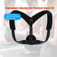 Correcteur de posture dorsal et d'épaules personnalisable, respirant, avec soutien de traction pour les épaules et ceinture de redressement