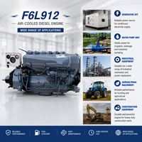 Moteur diesel refroidi par air SCDC Deutz F6L912 75 kW 102 CV 2300 tr/min 6 cylindres, moteur industriel pour groupe électrogène, pompe à eau