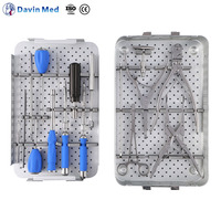 Système de fixation vertébrale vétérinaire de haute qualité, ensemble d'instruments à vis pédiculaires polyaxiales pour la chirurgie de la colonne vertébrale des petits animaux