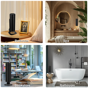 Diffusore di Aromi Compatto a Torre, Attrezzatura <span class=keywords><strong>per</strong></span> Diffusione con Bottiglia Monopezzo da 80ml, Diffusore di <span class=keywords><strong>Oli</strong></span> <span class=keywords><strong>Essenziali</strong></span> Senza Acqua Ecologico - Product Image 5