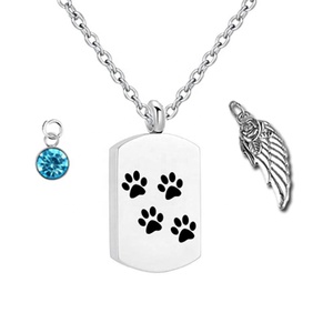 Joyas <span class=keywords><strong>de</strong></span> cremación para cenizas Alas <span class=keywords><strong>de</strong></span> ángel Recuerdo conmemorativo Joyas para cenizas <span class=keywords><strong>de</strong></span> mascotas / gatos / perros - Product Image 5