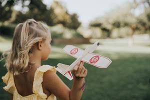 Hot 100% Hecho a mano <span class=keywords><strong>Balsa</strong></span> <span class=keywords><strong>Wood</strong></span> Gliders Juguetes Modelo de madera Kits de avión para niños - Product Image 6