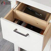 Oukali Haute Qualité Meubles Armoire Poignée Cuisine Tiroir Zinc 128mm Laiton Brossé Quincaillerie Poignées