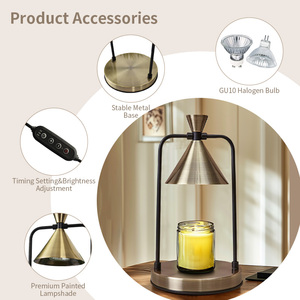 Bel prezzo Design moderno lampada elettrica scalda candela con Timer per grandi candele barattolo e cera si scioglie - Product Image 2