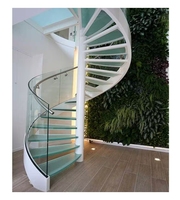Escalier en spirale en acier à armature en carbone robuste, style antique, pour entrée de jardin extérieur
