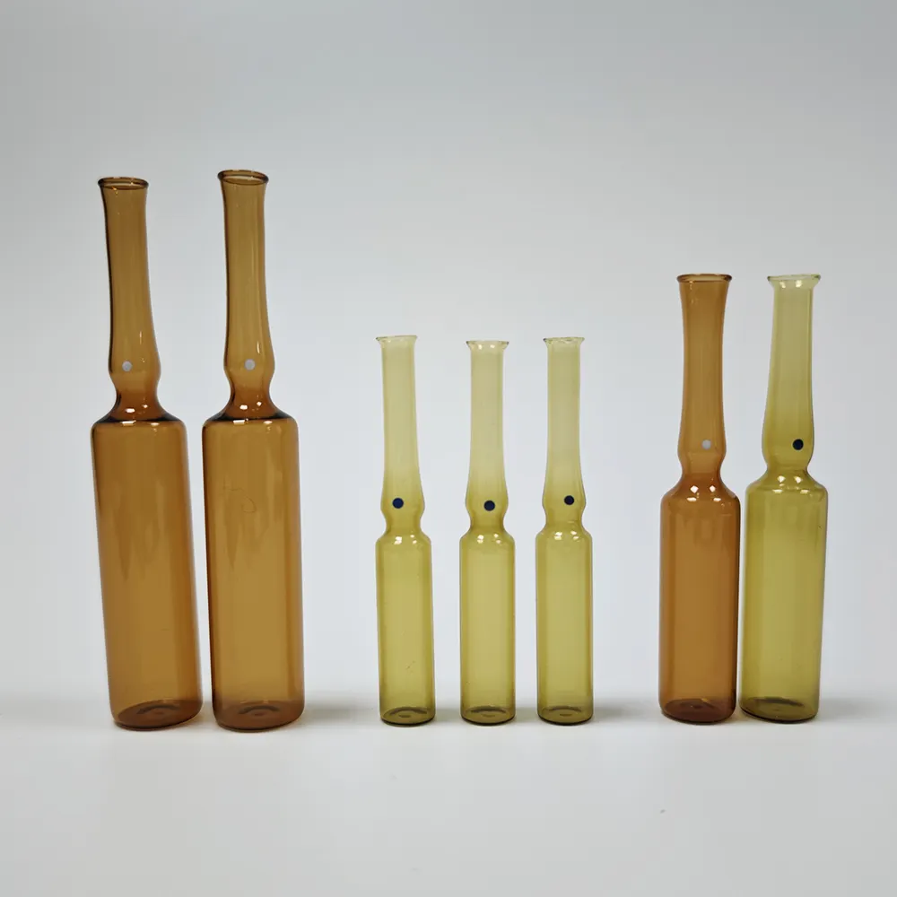 2ml 5ml 10ml 20ml Empty Mini Glass Ampoule Vial Borosilicate Amber Clear Glass Ampoule Bottle