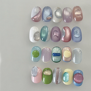 AILANUO Série de vernis à ongles gel œil de chat transparent à l'eau oxygénée 12 couleurs 15 ml Gel œil de chat sans TPO sans Hema OEM ODM - Product Image 3