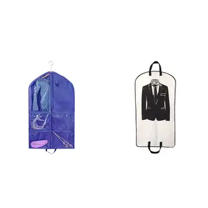 hot selling custom logo Clear non-woven fabrics dust cover garment, bags for clothing Clothes Covers Protecting Dusts/