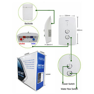 Chauffe-eau électrique de style classique 5500W à commande par bouton, boîtier en plastique pour hôtels et foyers - Product Image 2