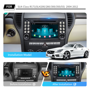 Klyde KD-7040 4G LTE <span class=keywords><strong>Autoradio</strong></span> de voiture à écran tactile Lecteur multimédia de voiture Android Auto <span class=keywords><strong>Autoradio</strong></span> pour Benz Classe SLK R171 SLK200 - Product Image 2