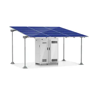 10kw 20kwh solution de site d'énergie solaire panneau solaire avec éolienne communication électrique armoire télécom