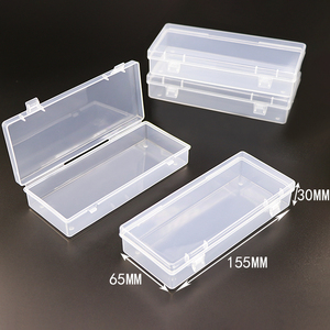 Yuzmei hình chữ nhật trong suốt nhựa lưu trữ Hộp Phụ Kiện Thành phần hộp Bông Tai Nhẫn hạt các bộ phận nhỏ trường hợp bao bì - Product Image 1