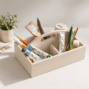 Panier <span class=keywords><strong>de</strong></span> récolte <span class=keywords><strong>en</strong></span> <span class=keywords><strong>bois</strong></span> personnalisé, non fini, avec poignée, pour le jardin, le transport <span class=keywords><strong>de</strong></span> desserts et le rangement artisanal - Product Image 4