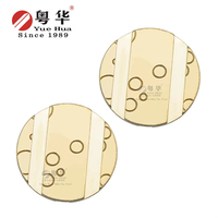 Logo personnalisé couleur naturelle 2Mm d'épaisseur jeton pièce Yue Hua tout neuf en vrac rainuré en laiton jetons métalliques