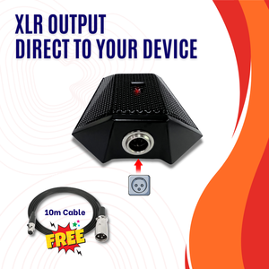 Micrófono de Condensador Omnidireccional de Escritorio con Cable XLR, Cancelación de Ruido, Alcance de Captación de 5 Metros, Cable de 10 Metros para Conferencias - Product Image 3