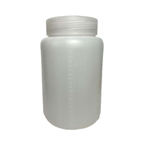 Wide Mouth <b>Plastic</b> Bottles 500 1000ml With Inner Cap For Powder <b>Packaging</b> HDPE Cylinder Screw Cap - Product Image 5