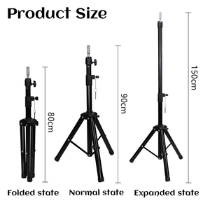 Chuyên Nghiệp Tóc Salon Có Thể Điều Chỉnh Mannequin <span class=keywords><strong>Tripod</strong></span> Đứng Tóc Mặc Quần Áo Đào Tạo Đầu <span class=keywords><strong>Tripod</strong></span> Kim Loại Tóc Giả Đứng, Khung Với Chủ - Product Image 4