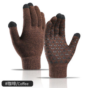 Mitaines en tricot chaudes, style <span class=keywords><strong>homme</strong></span>, mitaines tactiles pour l'extérieur avec épaississement - Product Image 5