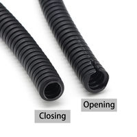 Gaine de protection de câbles flexible en PVC, tuyau/gaine en plastique ondulé blanc/noir pour la gestion du câblage
