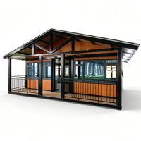 Villa préfabriquée de luxe 40 pieds x 20 pieds, 2, 3, 4 ou 5 chambres, maison conteneur pliable et extensible, maison mobile portable, mini-maison